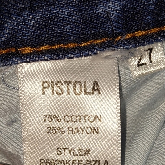 Pistola Distressed Ladies Cut Off  Shorts Size 27 Belt Loops - Picture 9 of 9